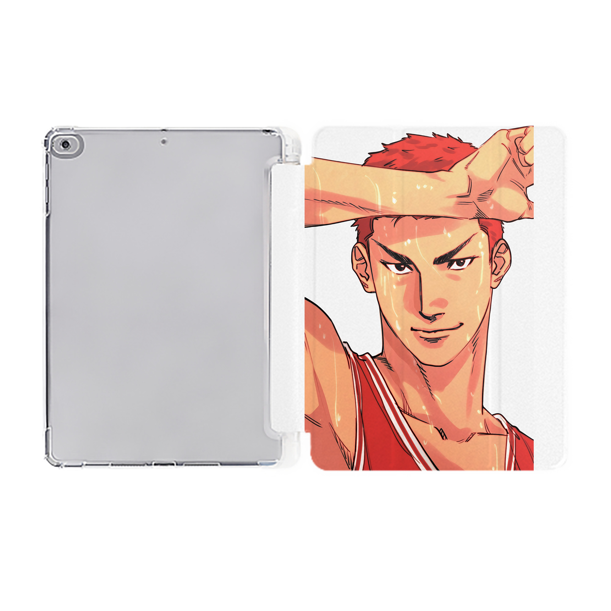 （画像用） SLAM DUNK／スラムダンク IPad ケース ペン収納付き 三つ折りスタンド PUレザー×シリコン 対応機種9.5/10.5/10.9インチ